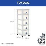 Toyogo 903-5 903-4 Plastic Storage Cabinet / Drawer With Wheels