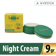 (100% Ori) Temulawak Whitening Night Cream 9Gr/facial Brightening/Brightening Face/Night Cream