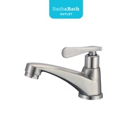 BATH&BATH ก๊อกอ่างล้างหน้าด้ามปัด BT-3A-H1 สแตนเลส