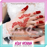 SPECIAL [1] Sticker Inai Pengantin Bride Henna DIY Stencil Tunang Nikah Kahwin Tekap ASDY Henna