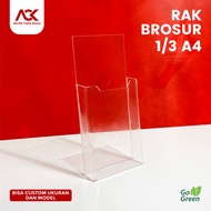 BROCHURE RACK 1/3 A4 - Paper Storage - Brochure Holder - Acrylic Rack - Brochure Stand