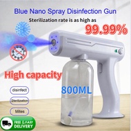 [Spot] 800ML wireless electric disinfection sprayer disinfection blue nano steam spray gun nano spray