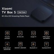 Global Version Suitable For Xiaomi Mi TV Box S 2Nd Gen Quad Core Bluetooth 5.2 2GB 8GB Google Assistant 4K Ultra HD Streaming Media Player