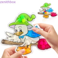 ZENITHBOX​ Duck Pinching Toys, Soft Cartoon Duck Squeeze Toy, Funny Animal Colorful Folding Carpet D