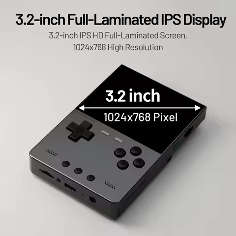 Trimui Brick Hammer Handheld Game Console 3.2 Inch 1024*768 IPS Screen 3000mAh Metal Open Source Ret
