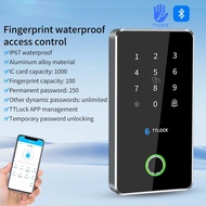Outdoor NFC RFID Keypad TTLock App Fingerprint Bluetooth Gateway 13.56Mhz Card Access Control System