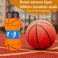 Coya Cozy 550ml Leak-Free Foldable Silicone Water Bottle for Kids [BPA-Free and Food Grade Silicone]