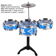 Drums Kit Simulation Jazz Percussion Music Instrument Toys for Kids birthday present(random color)