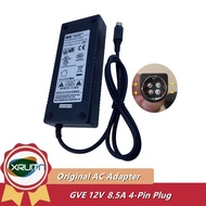 Genuine GM150-1200850 GVE 12V 8.5A 102W AC/DC Adapter Charger 4-Pin Plug Power Supply Original