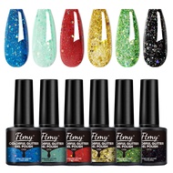 7ml Nail Art Light Relaxing Gel Set Glitter Nail Polish Macaron High Saturation Bright Nail Polish S
