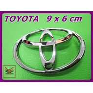 TOYOTA-LOGO "CHROME" EMBLEM (size 9x6 cm.) // Symbol CHROME Plated Mark