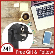 Supergoodsales IEC320 Power Plug Adapter  4pcs Reinforced EU 4.8mm To C13 Converter 100‑250V 90 Degr