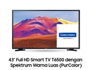 SAMSUNG LED TV 43 INCH 43T6500 SMART TV FULL HD DIGITAL HDR -UAT6500AK
