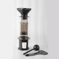 1Set Portable Coffee Pot Hand Press Drip Filter Black for Office Home Travel Camp Coffee Maker