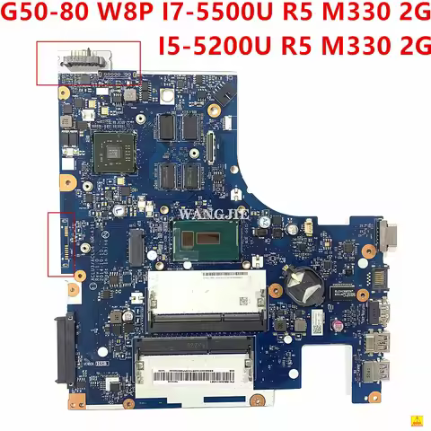 ACLU3/ACLU4 NM-A361 Laptop Motherboard For LENOVO Ideapad G50-80 I5-5200U I7-5500U Mainboard 5B20H14