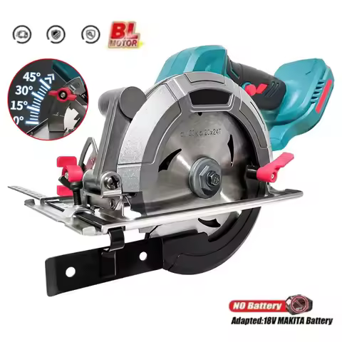6 Inch Brushless Circular Saw Compact Electric Saw Wood Metal Ceramic Tiles Cutter Power Tool for Ma