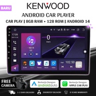 [ DOUBLE FAN ] Kenwood 8G+128G FHD Android 14 8 Core Android Car Player with Free Reverse Camera Ken