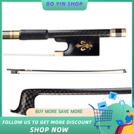 {dudus ledger} 4/4 Violin Fiddle Bow Carbon Fiber Round Stick Ebony Frog Horsetail Hair Well Balance