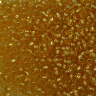 MIYUKI Seed Bead 11/0 Dark Gold Silver Lined (RR4). 10gm/pack.