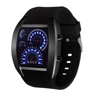 [op0511] Fashion Mens LED Digital Watch Sector for Ferrari Racing Dashboard Creative Luminous Male S