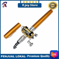 Pancingan Pulpen Mini Fishing Rod Pen Joran Pancing Pulpen Pancingan Mini Portable Alat Pancing Mini