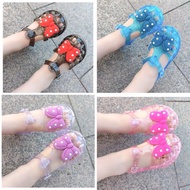 Minnie Girls Sandals jelly Ribbon Shoes / Comfortable Sandals Shoes In Wear