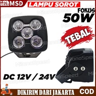 2PCS Lampu Tembak Sorot 50 Watt Dotrex 100% ORI 5 Mata Truck Off Road 12/24V