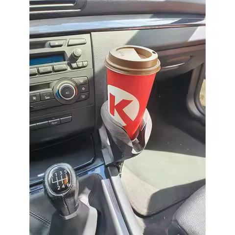 Black Portable Car Cup Holder Durable Mug Rack for BMW 1 Series 2004-2013 E81 E82 E87 E88 - 1pc Vehi