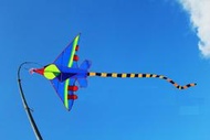 【風箏小舖】長尾飛機 風箏 戰鬥機 風箏 B5-玻璃纖維骨架 格子布 造型風箏 飛機風箏 戰鬥機 風箏