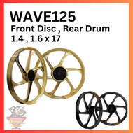 REMPIT Wave125 6 Batang Black Sport Rim