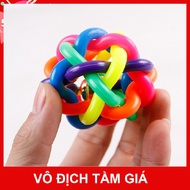 7 COLOR BELL BALL FOR DOGS AND CATS - 7 COLOR BALL TOY WITH RANGEL FOR DOGS AND CATS