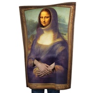CHARMERE ล้างทำความสะอาดได้ เครื่องแต่งกาย Mona Lisa ชุดคอสตูมเล่นตลก ตลกๆ ชุดแต่งกายจิตรกรรมฝาผนัง