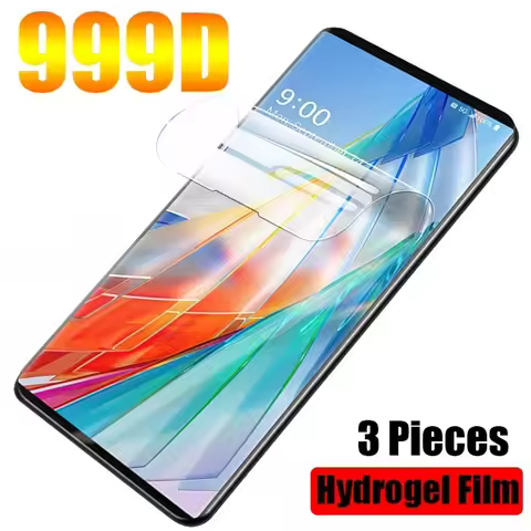 3PCS Full Cover Hydrogel Film For LG Wing/ Velvet/ G7 thinQ Clear Screen Protector HD High Quality F