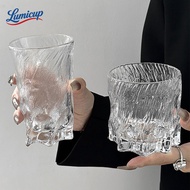 2 Types Of Tree Pattern Glass Cups (Short/High) 260/300ml | Cold Brew Cocktail Durable Not Easy To B