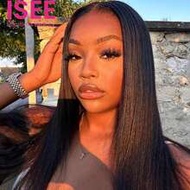 HAIR Wear Go วิกผมลูกไม้ด้านหน้าความละเอียดสูง 6x4, สีธรรมชาติ, ความหนาแน่น 180%, วิกผมลูกไม้ปิดขนาด