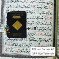 Al-quran Samsia 15 Rows A6 Size (15x10) Zipper Mushaf 15 Rows Khot Uthmani Quran Verse Corner Small Quran Samsia Quran Non Translation