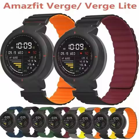 Silicone Magnetic Loop Strap For Amazfit Verge Lite Smart Watch Band Replaceable Bracelet For Xiaomi