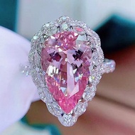 7.5 Carat tổ chim thả hoa anh đào màu hồng morganite Vòng