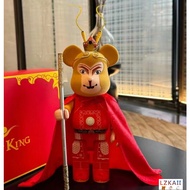 Be@rbrick 400% - Sun Wukong Great Sage Equal to Heaven Liu Bei Guan Yu Green Dragon Crescent Blade 28 cm  Bearbrick Gear Sound ABS Collections