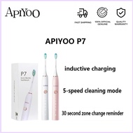 APIYOO P7 Sonic Electric Toothbrush for Adults, Soft Bristles, IPX7 Waterproof, Rechargeable, Sonic 