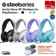 Arctis Nova 3P Wireless & Bluetooth Headset Black/White/Lavender/Aqua Free Pouch