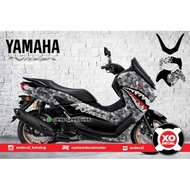 Decal STICKER YAMAHA NMAX FACELIFT BAPE SHARK DESIGN