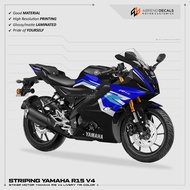 STRIPING R15 V4 TRI COLOR / MOTORCYCLE STICKER YAMAHA R15 V4 GRAPHICS VARIATIONS / STICKER R15 V4 / 