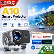 360° Rotatable A10 Smart Projector, Android13, WiFi6 Bluetooth5.2, 4K Supported Portable Streaming M