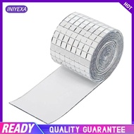 [Iniyexa] Mirror Tiles Disco Ball Tiles Bulk Mini Mosaic Stickers Mini Square Mirror Tiles for Bathroom Handmade Craft Photo Frame Vase