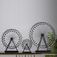 TV Cabinet Clothing Store Home Model Interior Decoration Ferris Wheel European Style Ornament Window