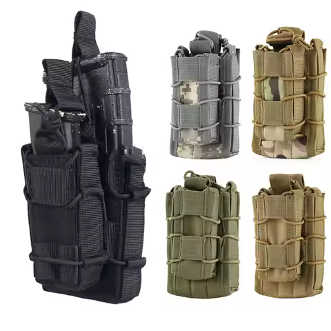 Tactical Molle Magazine Pouch Bag for M4 M14 AK Open Top Rifle Pistol Mag Pouch Pocket Case Hunting