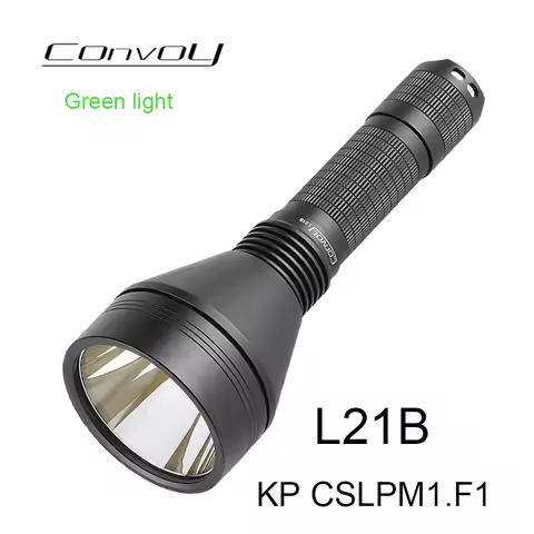 Convoy L21B KP CSLPM1.F1 Led Green light High Powerful 21700 Flash Torch Light Long Range Lantern Ca