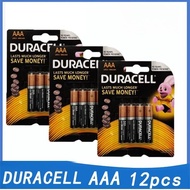 (12 เซลล์)แบตเตอรี่อัลคาไลน์ DURACELL AAA AA LR6 LR03 Bateri 1.5v