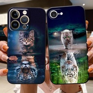 Cat reflects into a tiger, cat turns into a tiger for iPhone 17 16 15 14 13 12 11 8 7 6 6s 6p 7p 8p 